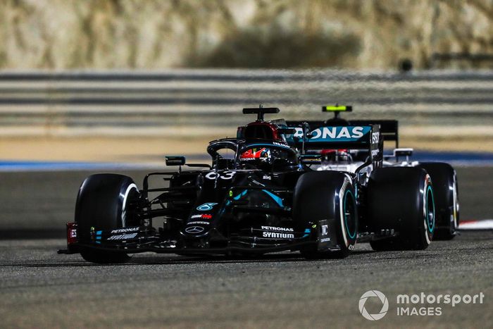 George Russell, Mercedes F1 W11, Valtteri Bottas, Mercedes F1 W11
