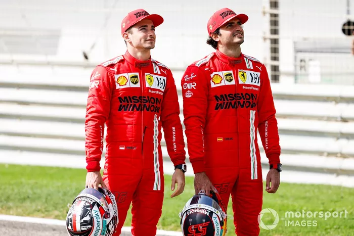 Charles Leclerc, Ferrari y Carlos Sainz Jr., Ferrari