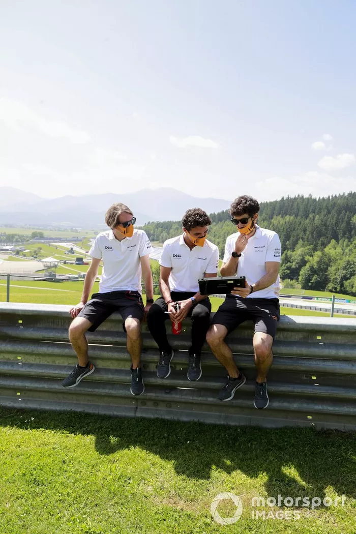 Lando Norris, McLaren, recorre la pista