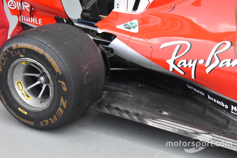 Fond plat de la Ferrari SF71H