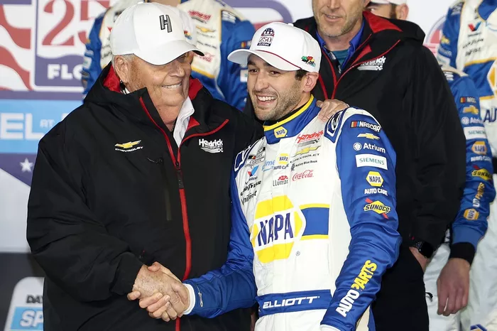 Chase Elliott, Hendrick Motorsports Chevrolet, Rick Hendrick