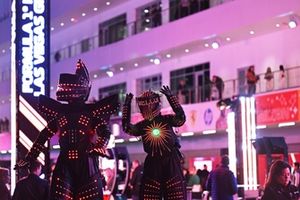 Artistas en el paddock