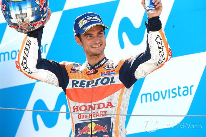 Podium: segundo, Dani Pedrosa, Repsol Honda Team
