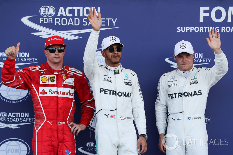 Льюіс Хемілтон, Валттері Боттас, Mercedes AMG F1, Кімі Райкконен, Ferrari