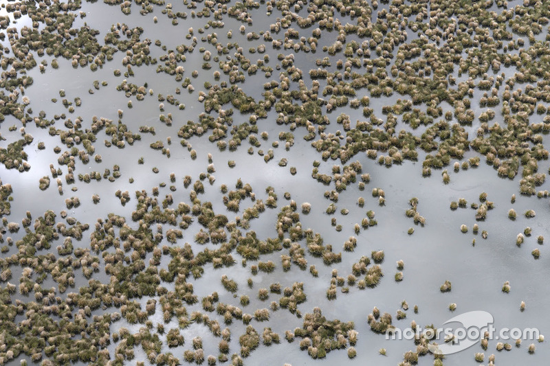 Het landschap gezien vanuit de lucht