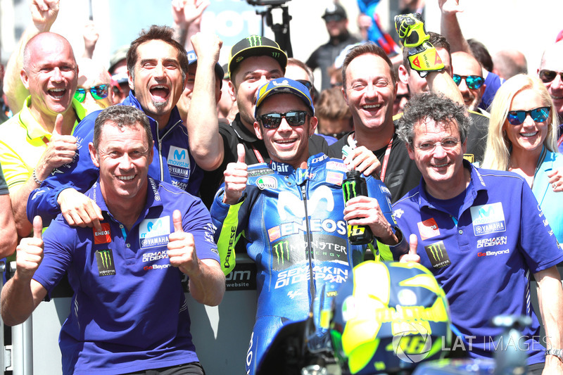 Il terzo classificato Valentino Rossi, Yamaha Factory Racing