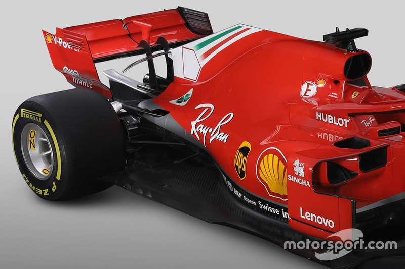 Ferrari SF71H, dettaglio posteriore