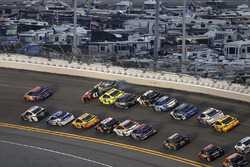 Kurt Busch, Stewart-Haas Racing Ford gets turned