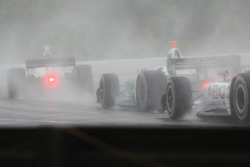Race action in very wet conditions