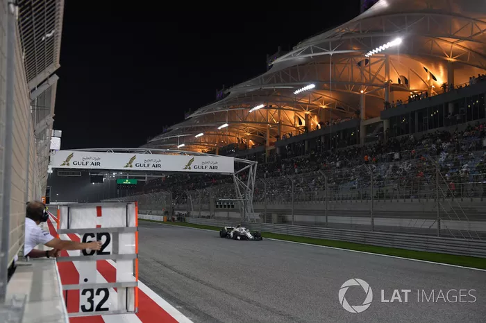 Pit board for Charles Leclerc, Sauber C37