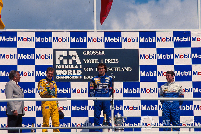 Podium: 1. Alain Prost, Williams; 2. Michael Schumacher, Benetton; 3. Mark Blundell, Ligier