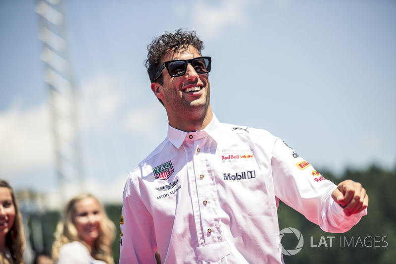 Daniel Ricciardo, Red Bull Racing lors de la parade des pilotes