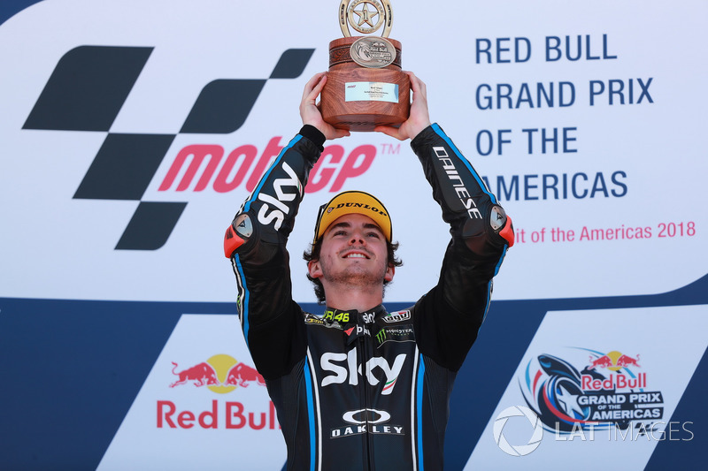 Podium: Race winner Francesco Bagnaia, Sky Racing Team VR46