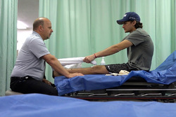 Pietro Fittipaldi durante la rehabilitación