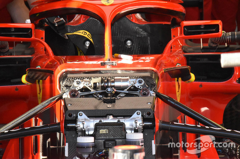 Ferrari SF71H front suspension detail