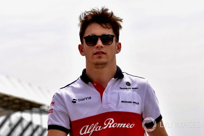 Charles Leclerc, Sauber walks the track