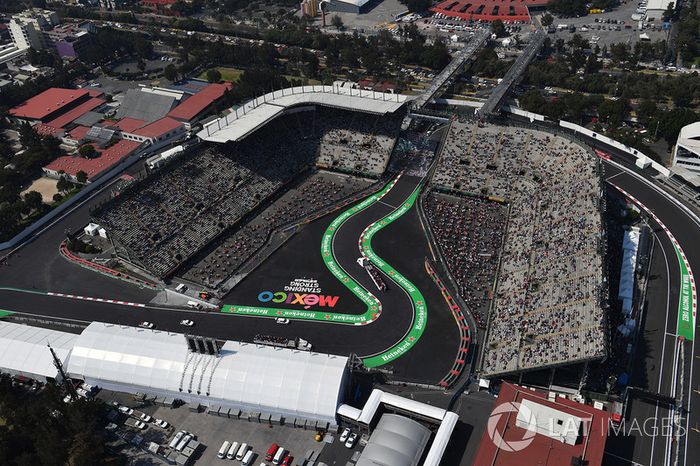 Vista desde el aire de la pista