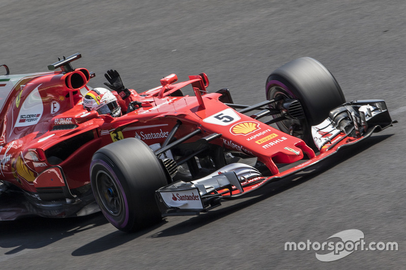 10º Sebastian Vettel - 18 carreras - De Japón 2016 a Italia 2017 - Ferrari