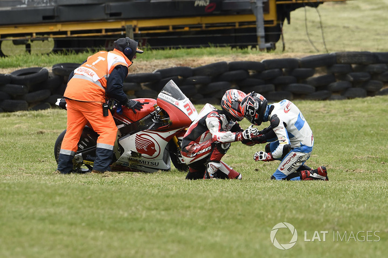 Takaaki Nakagami, Idemitsu Honda Team Asia, Edgar Pons, Pons HP 40 crash