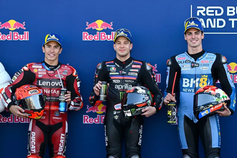 Fermín Aldeguer, Gresini Racing, Marco Bezzecchi, Aprilia Racing, Marc Márquez, Ducati Team
