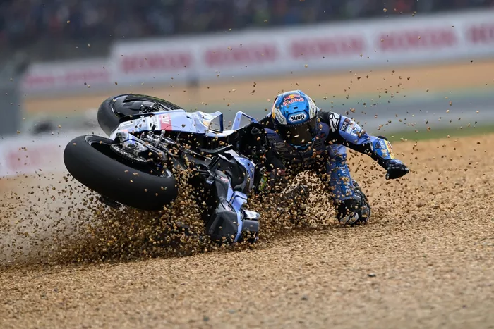 Alex Márquez, Gresini Racing: caída