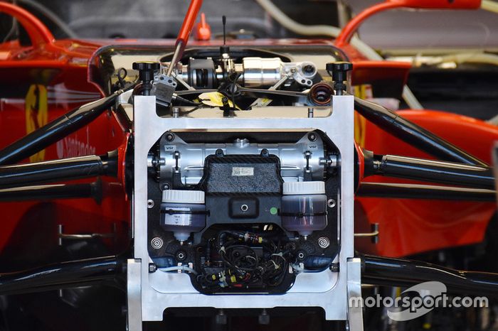 Detalhe da dianteira da Ferrari SF70H