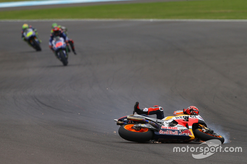Marc Marquez, Repsol Honda Team, crash