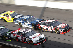Joey Logano, Team Penske Ford, Kyle Busch, Joe Gibbs Racing Toyota