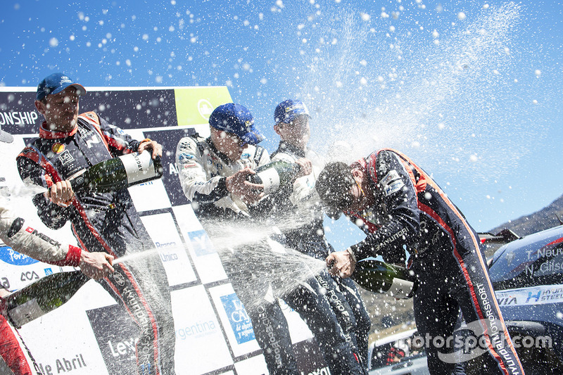 Thierry Neuville, Nicolas Gilsoul, Elfyn Evans, Ott Tänak, Martin Järveoja
