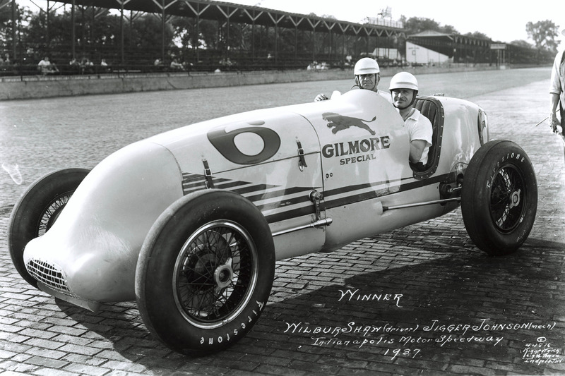 Race winner Wilbur Shaw