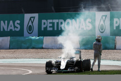 Lewis Hamilton, Mercedes AMG F1, W07 Hybrid, Motorschaden