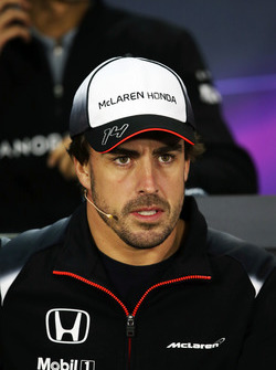 Fernando Alonso, McLaren in der FIA Pressekonferenz