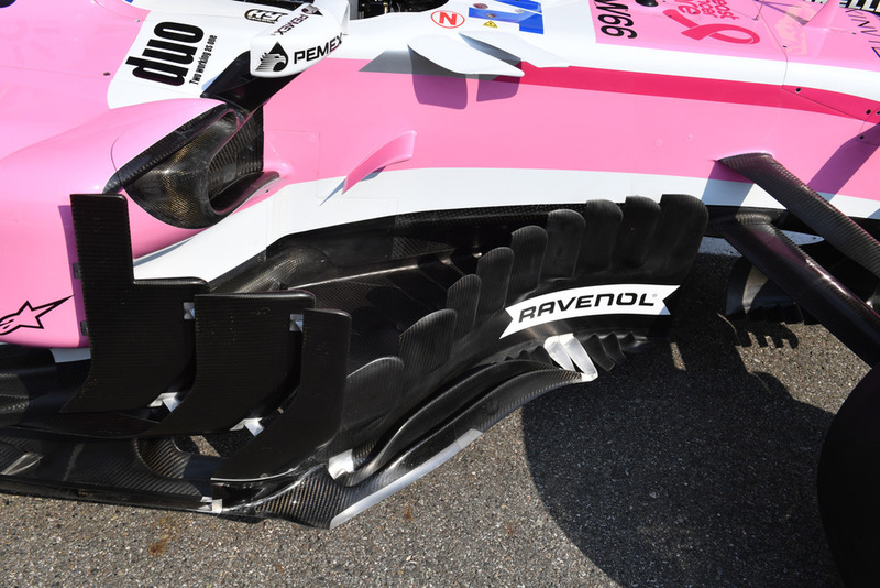 Racing Point Force India VJM11 bargeboard detail