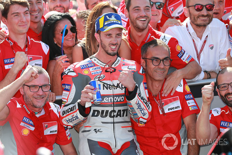 Il vincitore della gara Andrea Dovizioso, Ducati Team
