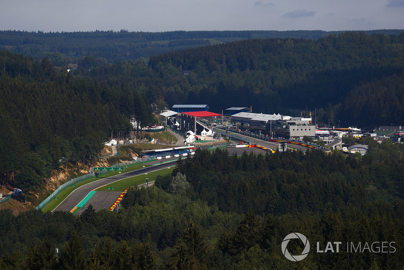 Vue d'ensemble du circuit de Spa-Francorchamps