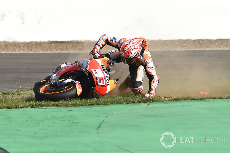 Marc Marquez, Repsol Honda Team crash