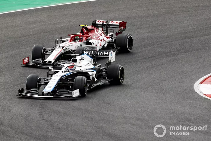 George Russell, Williams FW43, Antonio Giovinazzi, Alfa Romeo Racing C39