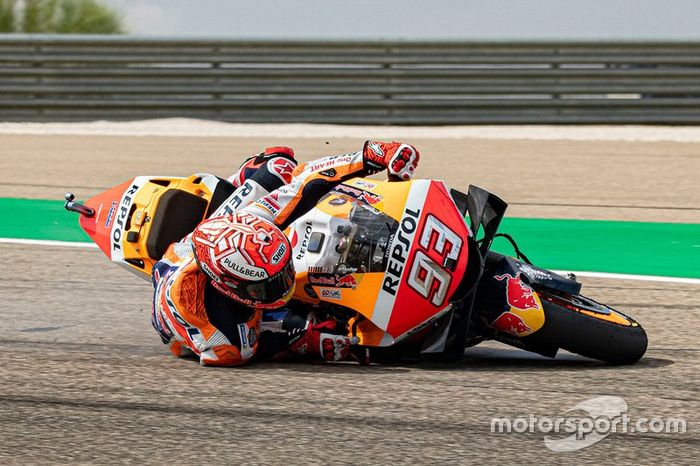 Marc Marquez, Repsol Honda Team crashes