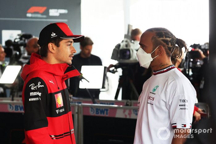 Charles Leclerc, Ferrari, Lewis Hamilton, Mercedes
