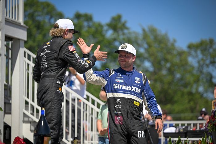 Santino Ferrucci, A. J. Foyt Enterprises, Felix Rosenqvist, Meyer Shank Racing