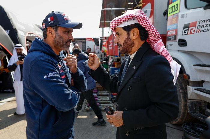 #200 Toyota Gazoo Racing Toyota: Nasser Al-Attiyah, Mohammed Ben Sulayem, President FIA