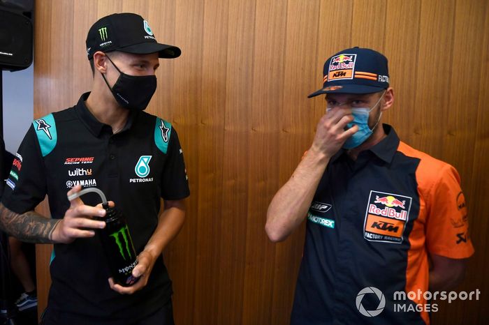 Brad Binder, Red Bull KTM Factory Racing, Fabio Quartararo, Petronas Yamaha SRT