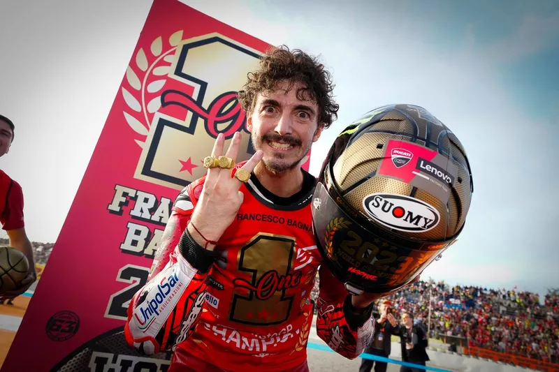 World champion Francesco Bagnaia, Ducati Team