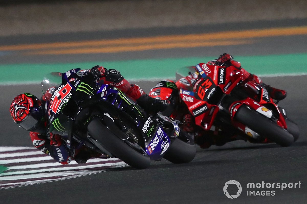 Fabio Quartararo had no answer to the top speed of the Ducati riders