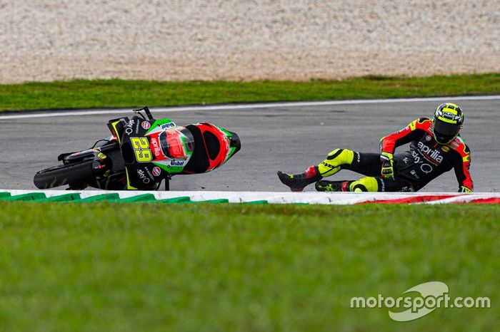 Andrea Iannone, Aprilia Racing Team Gresini - 10 cadute