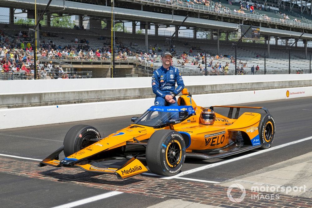 Alexander Rossi, foto de calificación de Arrow McLaren Chevrolet