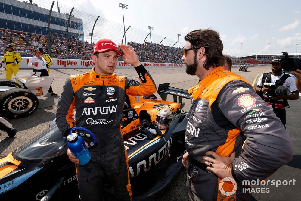 Tercer lugar Patricio O'Ward, Flecha McLaren Chevrolet