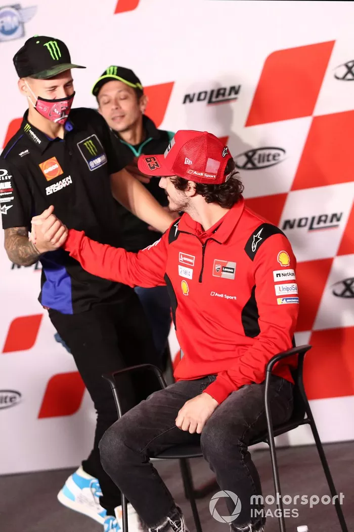 Fabio Quartararo, Yamaha Factory Racing, Francesco Bagnaia, equipo Ducati 