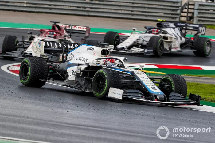 George Russell, Williams FW43, Kimi Raikkonen, Alfa Romeo Racing C39, Pierre Gasly, AlphaTauri AT01