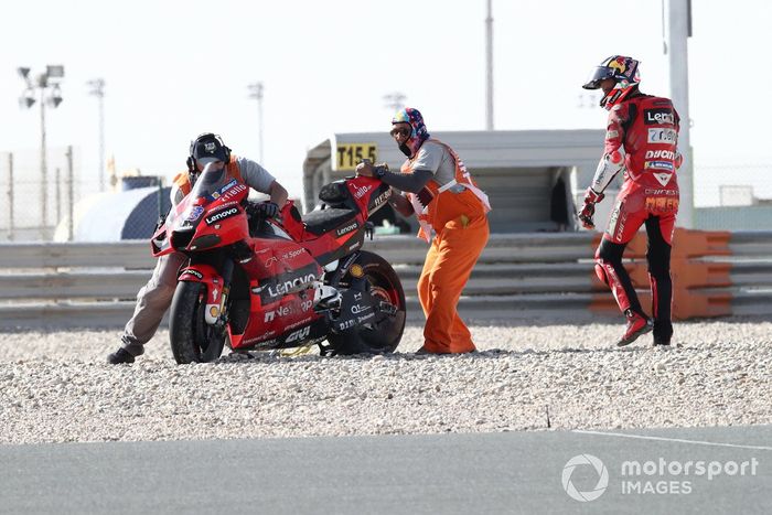 Jack Miller, Ducati Team crash